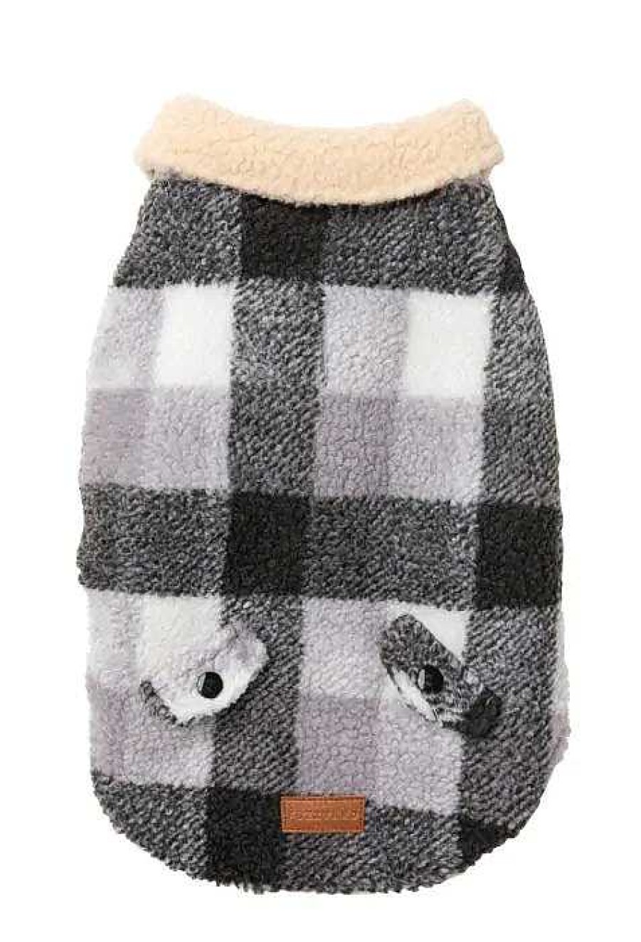 Dog FuzzYard Apparel | Fuzzyard The Lumberjack Coat - Grey For Dogs