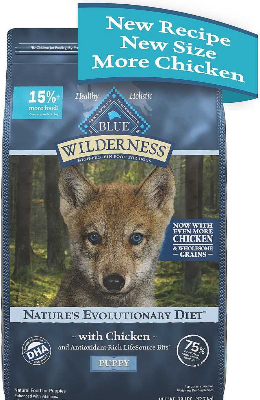 Dog Blue Buffalo Puppy Food | Blue Buffalo Wilderness Wholesome Grains Puppy Chicken Recipe Dry Dog Food