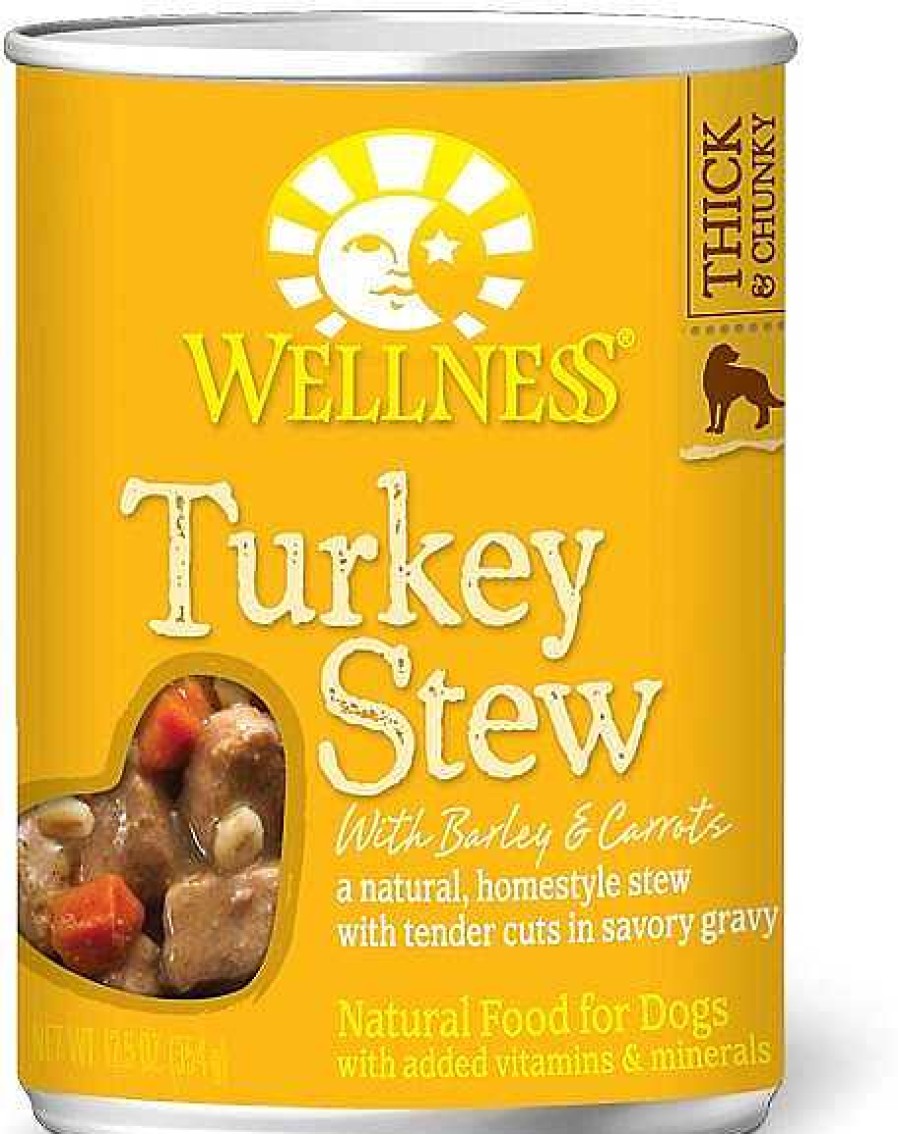 Dog Wellness Wet Food | Wellness Natural Turkey Stew With Barley And Carrots Wet Canned Dog Food