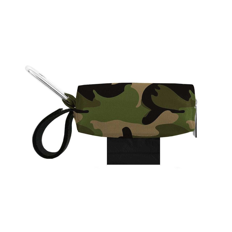 Dog Doggie Walk Bags Cleaning & Potty | Doggie Walk Bags Green Camo Duffel Dog Poop Bag Holder