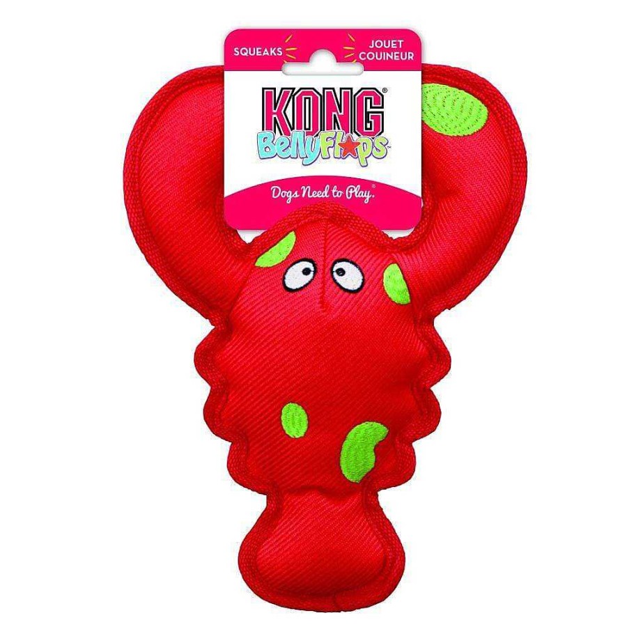 Dog KONG Toss & Rope Toys | Kong Belly Flops Floating Lobster Dog Toy